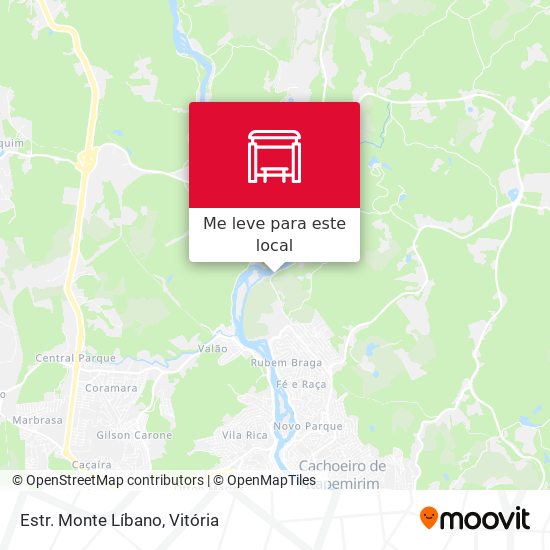 Estr. Monte Líbano mapa