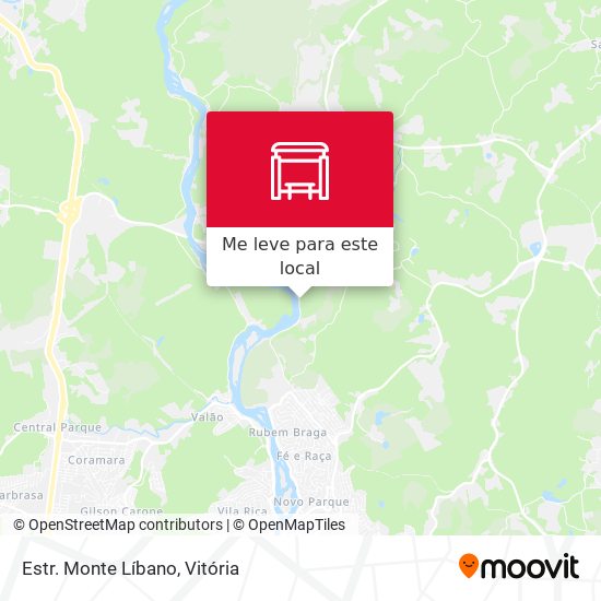 Estr. Monte Líbano mapa