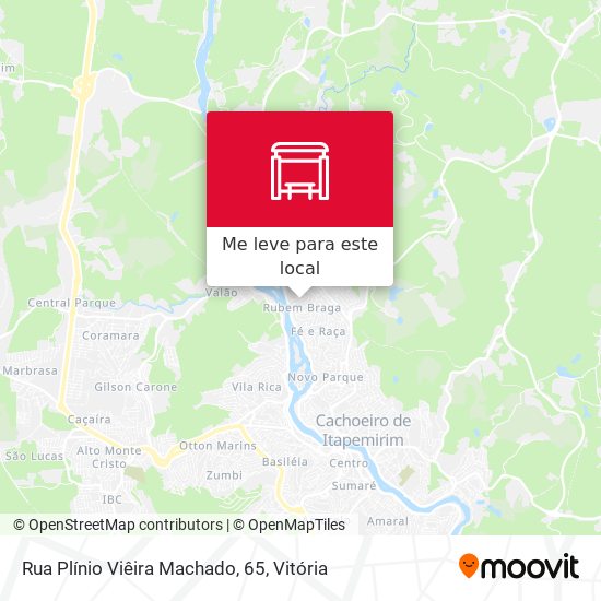 Rua Plínio Viêira Machado, 65 mapa