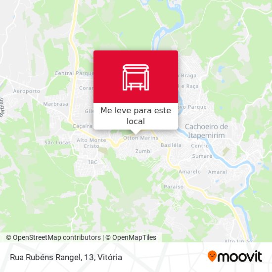Rua Rubéns Rangel, 13 mapa