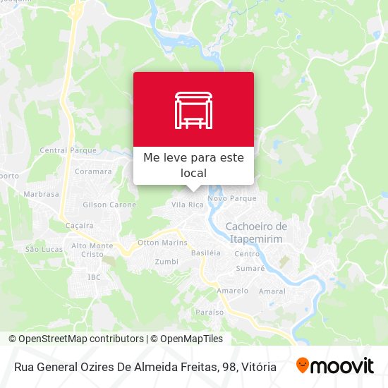 Rua General Ozires De Almeida Freitas, 98 mapa