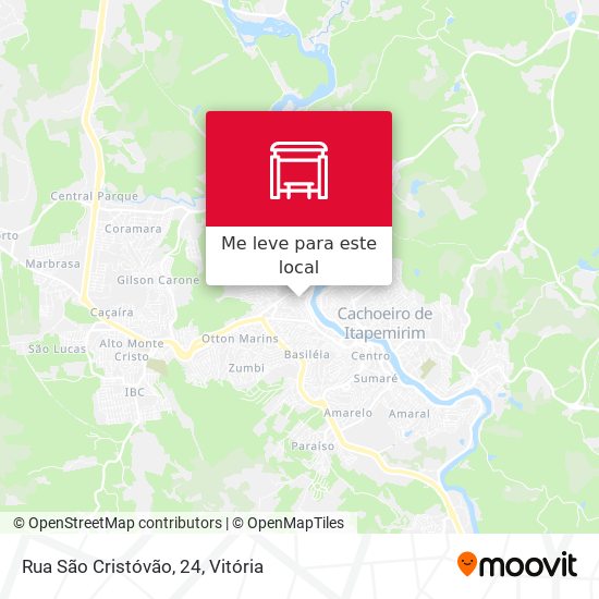 Rua São Cristóvão, 24 mapa