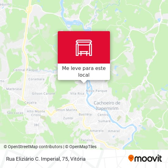 Rua Eliziário C. Imperial, 75 mapa