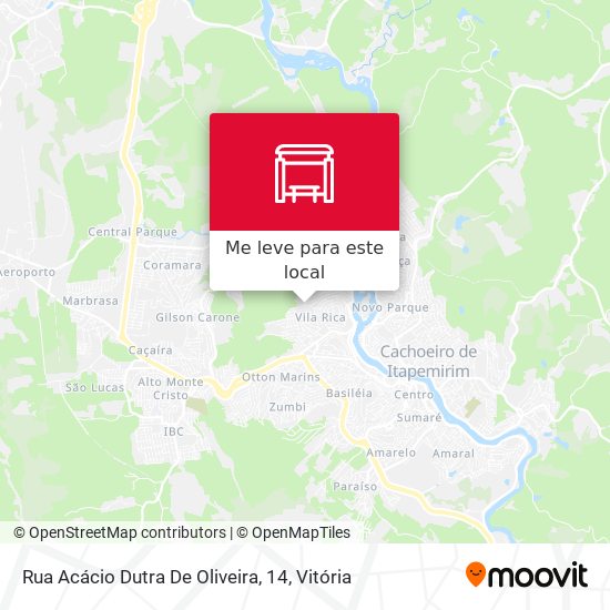 Rua Acácio Dutra De Oliveira, 14 mapa