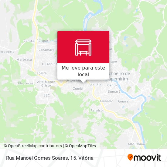 Rua Manoel Gomes Soares, 15 mapa