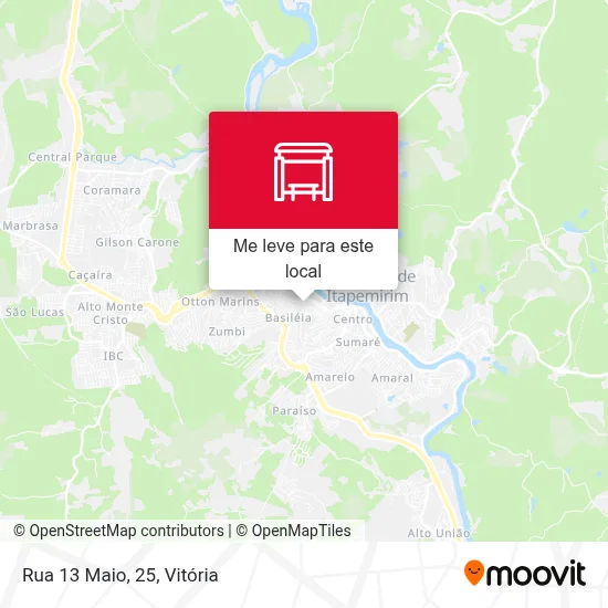 Rua 13 Maio, 25 mapa