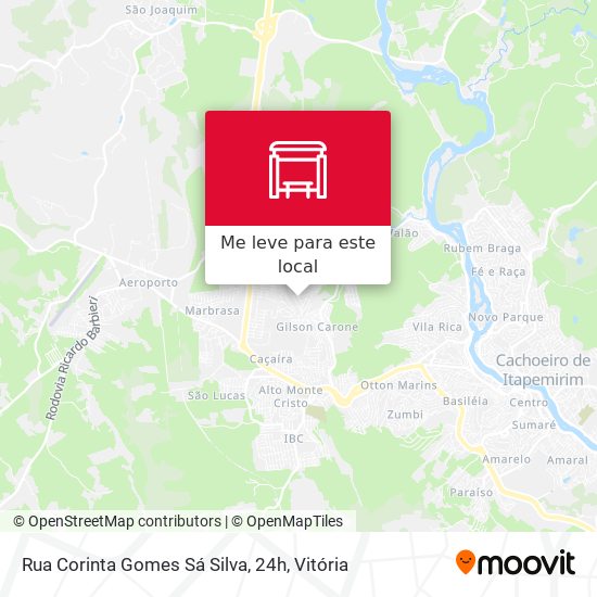 Rua Corinta Gomes Sá Silva, 24h mapa