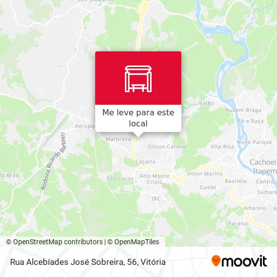 Rua Alcebíades José Sobreira, 56 mapa