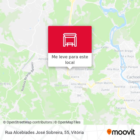 Rua Alcebíades José Sobreira, 55 mapa