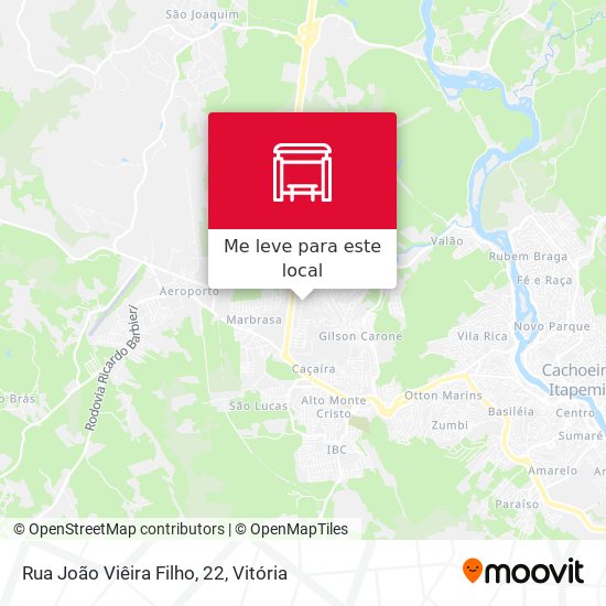Rua João Viêira Filho, 22 mapa