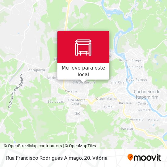Rua Francisco Rodrigues Almago, 20 mapa
