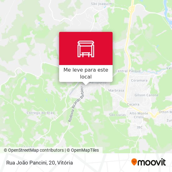 Rua João Pancini, 20 mapa