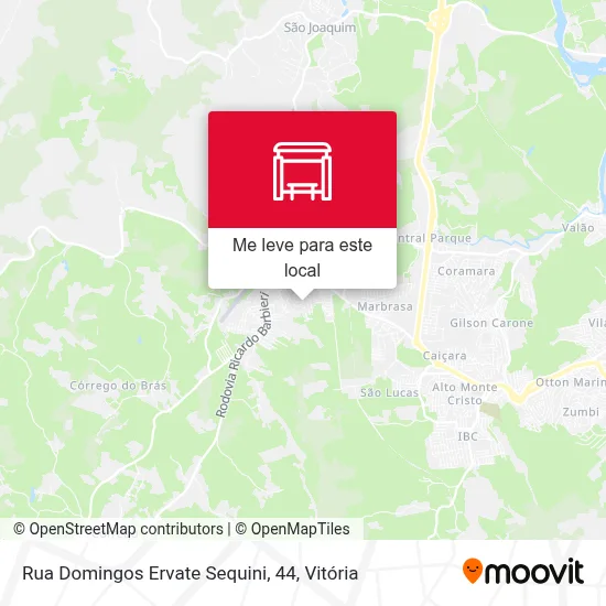 Rua Domingos Ervate Sequini, 44 mapa
