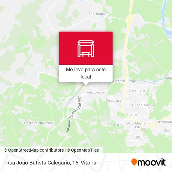 Rua João Batista Calegário, 16 mapa