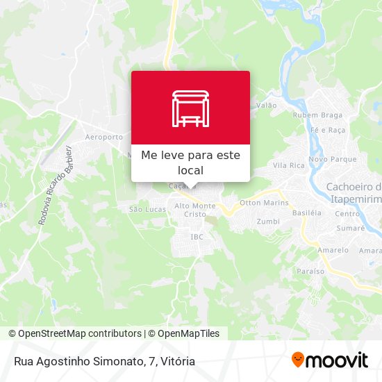 Rua Agostinho Simonato, 7 mapa