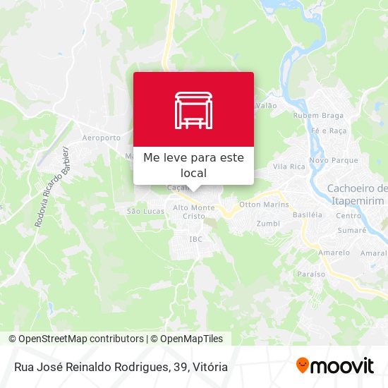 Rua José Reinaldo Rodrigues, 39 mapa