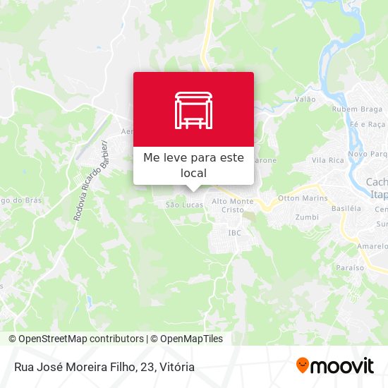 Rua José Moreira Filho, 23 mapa