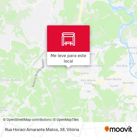 Rua Horaci Amarante Matos, 38 mapa