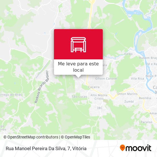 Rua Manoel Pereira Da Silva, 7 mapa