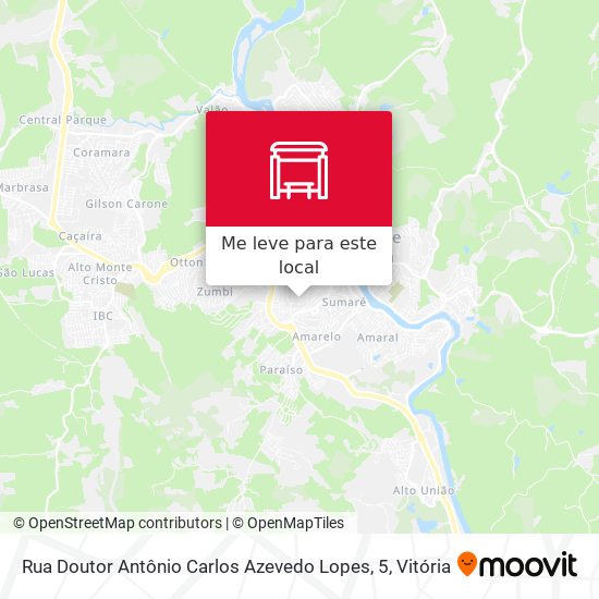 Rua Doutor Antônio Carlos Azevedo Lopes, 5 mapa