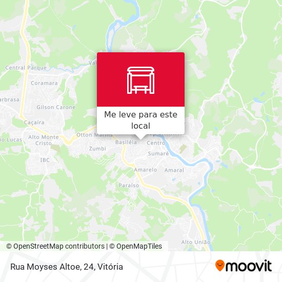 Rua Moyses Altoe, 24 mapa