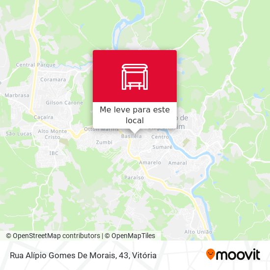 Rua Alípio Gomes De Morais, 43 mapa