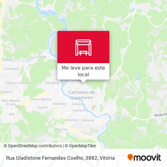 Rua Gladistone Fernandes Coelho, 3882 mapa