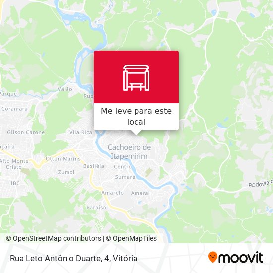 Rua Leto Antônio Duarte, 4 mapa