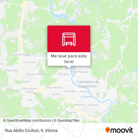 Rua Abílio Cicilioti, 9 mapa