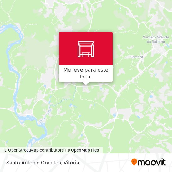 Santo Antônio Granitos mapa