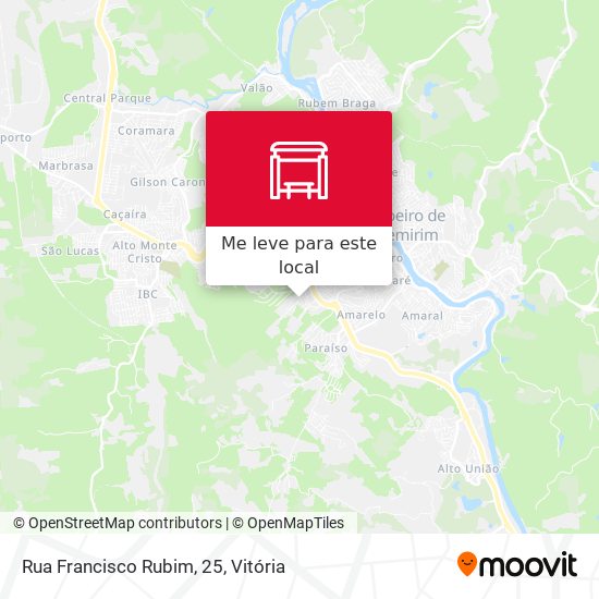 Rua Francisco Rubim, 25 mapa