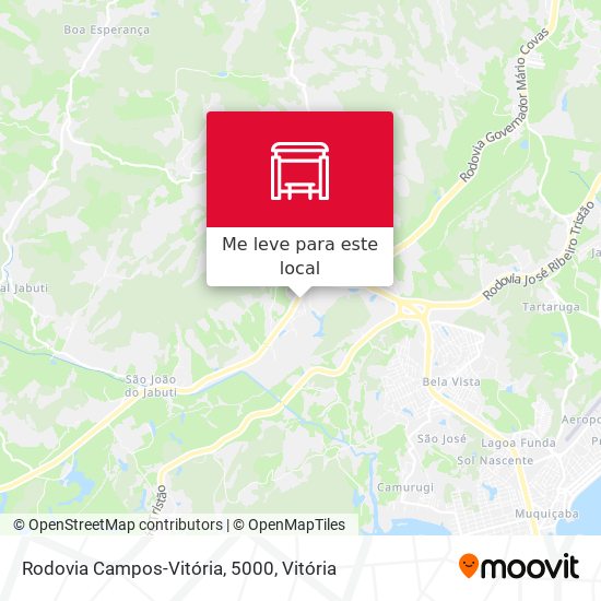 Rodovia Campos-Vitória, 5000 mapa