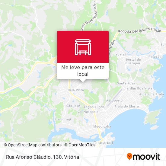 Rua Afonso Cláudio, 130 mapa