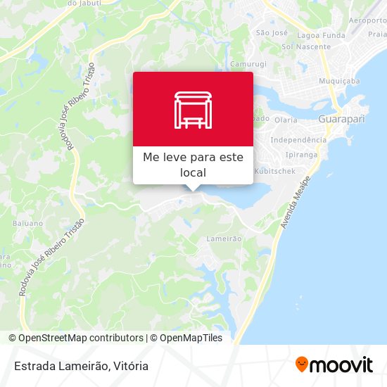Estrada Lameirão mapa