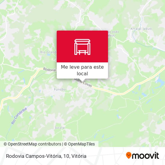Rodovia Campos-Vitória, 10 mapa