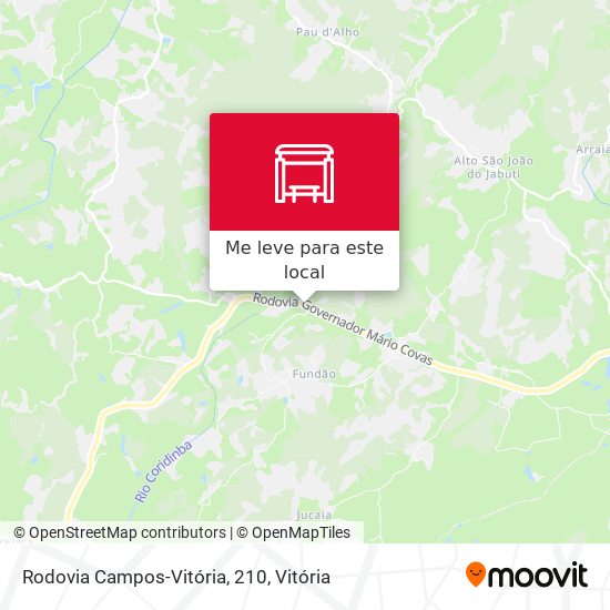 Rodovia Campos-Vitória, 210 mapa