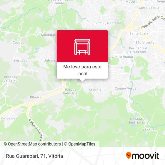 Rua Guarapari, 71 mapa