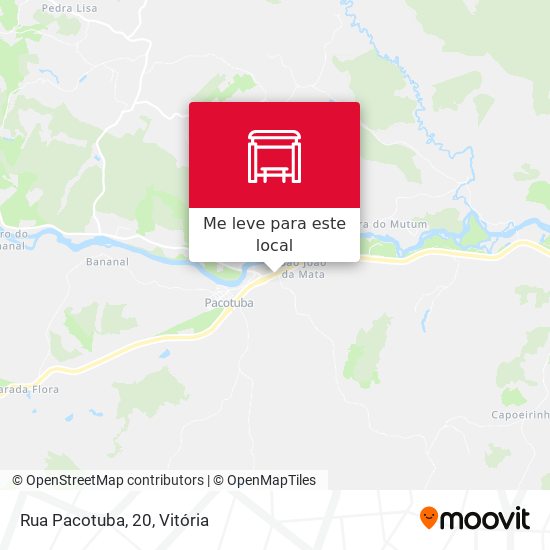 Rua Pacotuba, 20 mapa