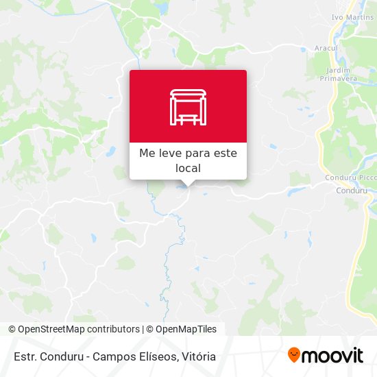 Estr. Conduru - Campos Elíseos mapa