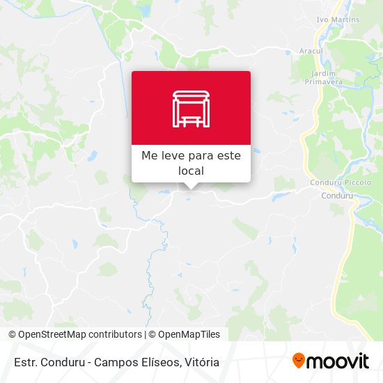 Estr. Conduru - Campos Elíseos mapa
