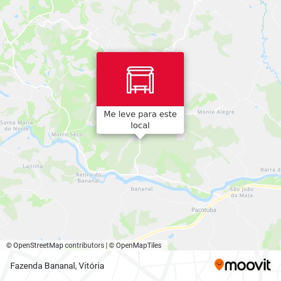 Fazenda Bananal mapa