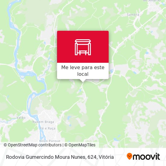 Rodovia Gumercindo Moura Nunes, 624 mapa