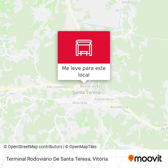Terminal Rodoviário De Santa Teresa mapa
