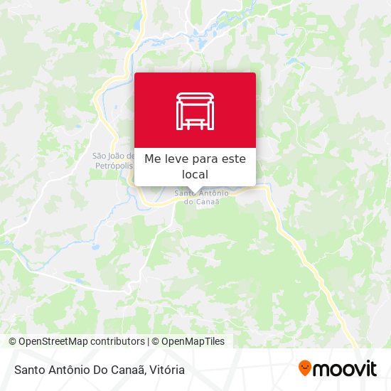 Santo Antônio Do Canaã mapa