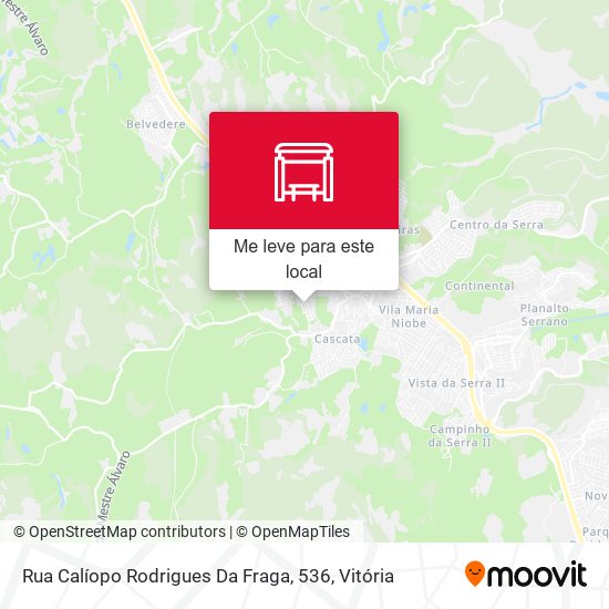 Rua Calíopo Rodrigues Da Fraga, 536 mapa