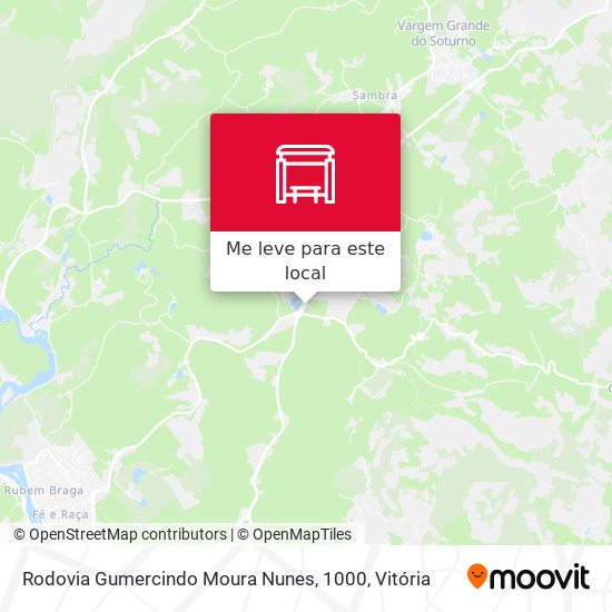 Rodovia Gumercindo Moura Nunes, 1000 mapa