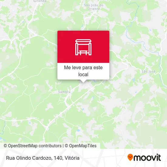 Rua Olindo Cardozo, 140 mapa