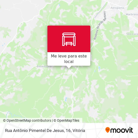 Rua Antônio Pimentel De Jesus, 16 mapa