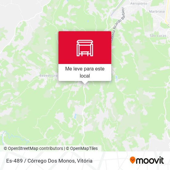 Es-489 / Córrego Dos Monos mapa