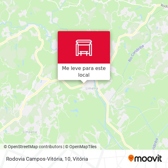 Rodovia Campos-Vitória, 10 mapa